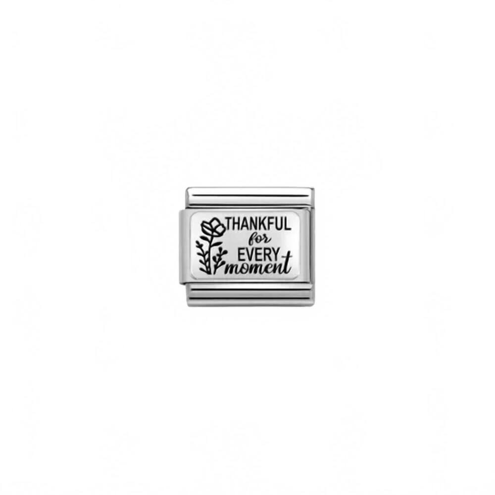 NEW NOMINATION unisex love composable classic links in thankful for every moment